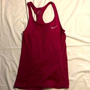 Nike women's pink racerback tanktop